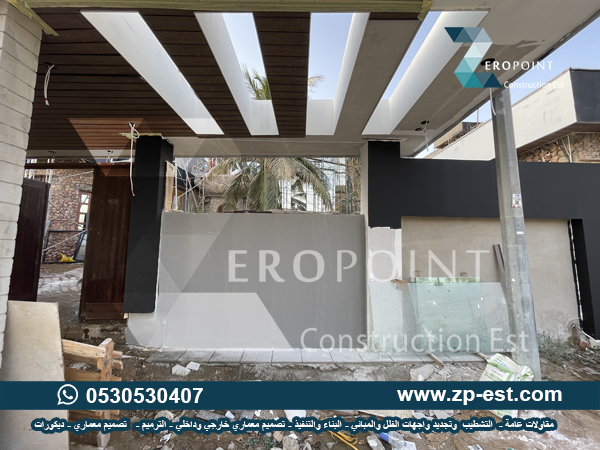 أعمال التشطيبات الداخلية والخارجية